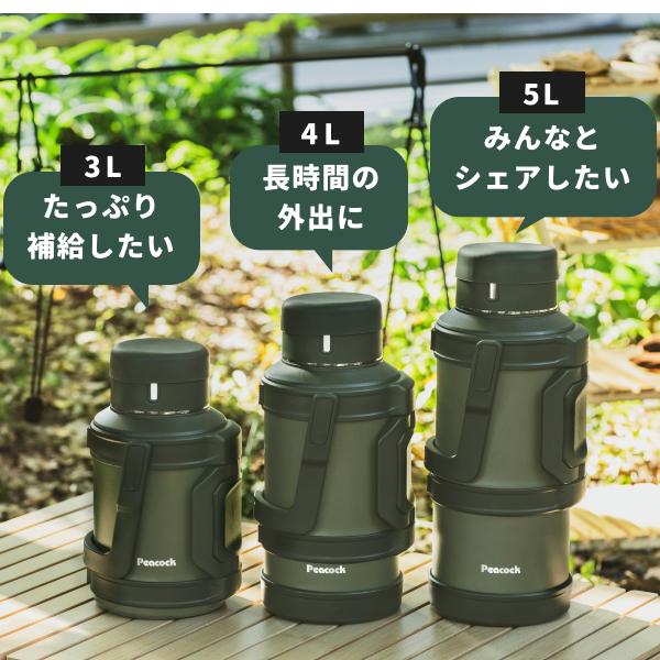 ピーコック魔法瓶工業 ピーコック ステンレスボトル 水筒 4L 保温 保冷