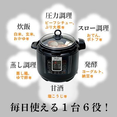 電気圧力鍋 電気鍋 炊飯器 圧力 鍋 タイマー 蒸し調理 加圧調理 発酵 