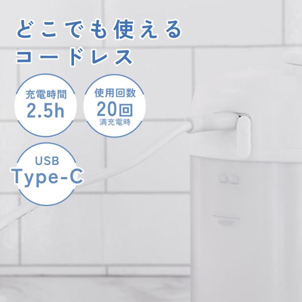 ドリテック 公式 口腔洗浄器 携帯用 ジェットクリーン スマート 防水