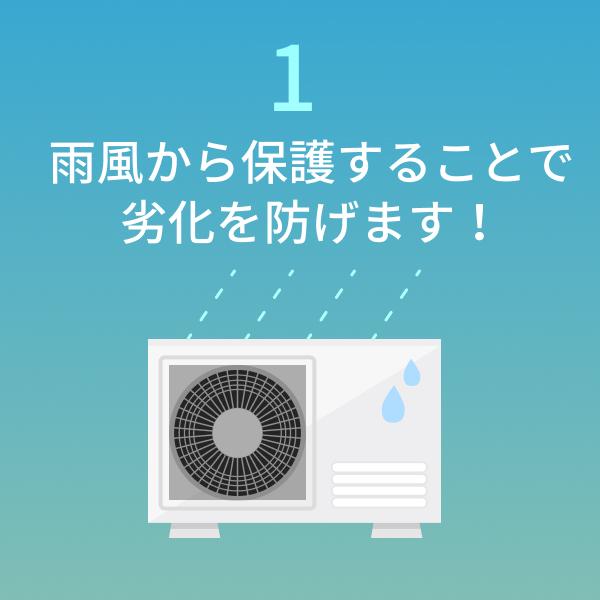 ヒロ・コーポレーション エアコン 室外機カバー アルミ メッシュ