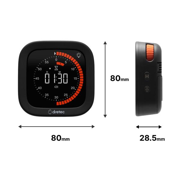 東亜タイマー ドリテック 公式 ビジュアルタイマー キッチンタイマー 無音 長時間