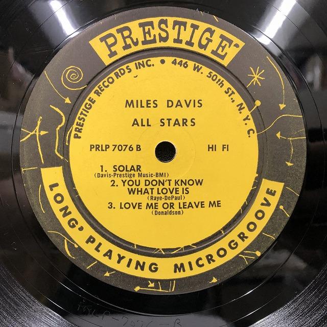 MILES DAVIS / WALKIN (PRLP7076) MILES DAVIS WALKIN PRLP7076 商品説明