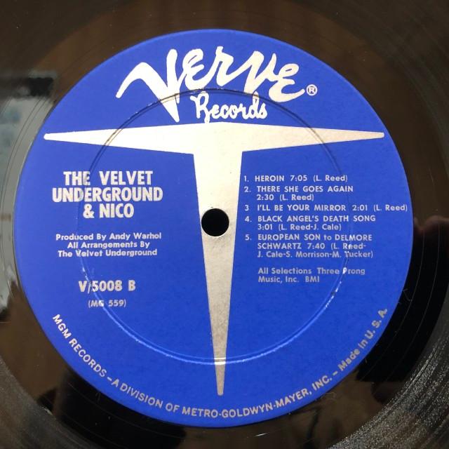 VELVET UNDERGROUND (& NICO) / & NICO (US-ORIGINAL) : ディスク