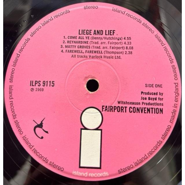 ○限定値下○FAIRPORT CONVENTION / LIEGE & LIEF (UK-ORIGINAL ISLAND