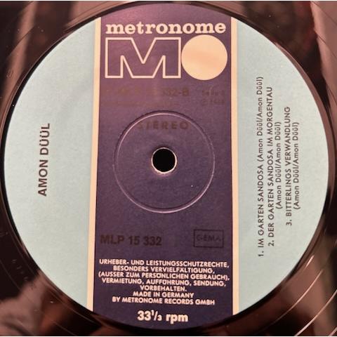 AMON DUUL / PSYCHEDELIC UNDERGROUND (GERMAN ORIGINAL 美品