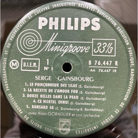 ●限定値下●SERGE GAINSBOURG / VOLUME.1 (FRANCE ORIGINAL / 58年1st-10inch / 希少良好コンディション)_3
