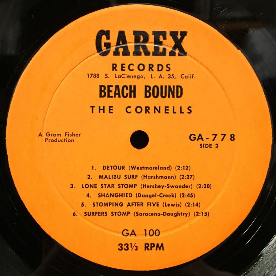 ●US-Garex Recordsオリジナル Surf~Tity Shaker Peter Lewis(Moby Grape)在籍　CORNELLS / BEACH BOUND US Lewis BEACH BOUND 商品説明
