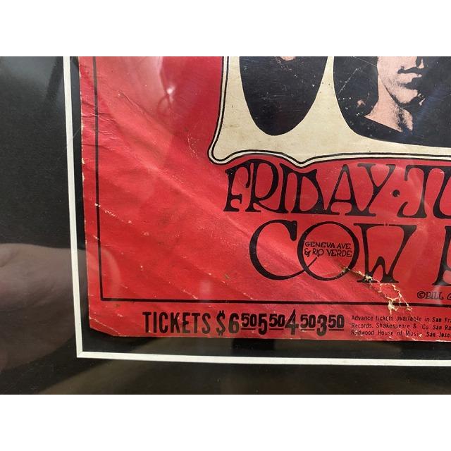 【希少ポスター】 博物館級 米1stプリント!! DOORS / COW PALACE 1969.7.25 (US 1st printing) 【希少ポスター】 博物館級 米1stプリント!! DOORS / COW PALACE 1969.7.25 (US 1st printing)