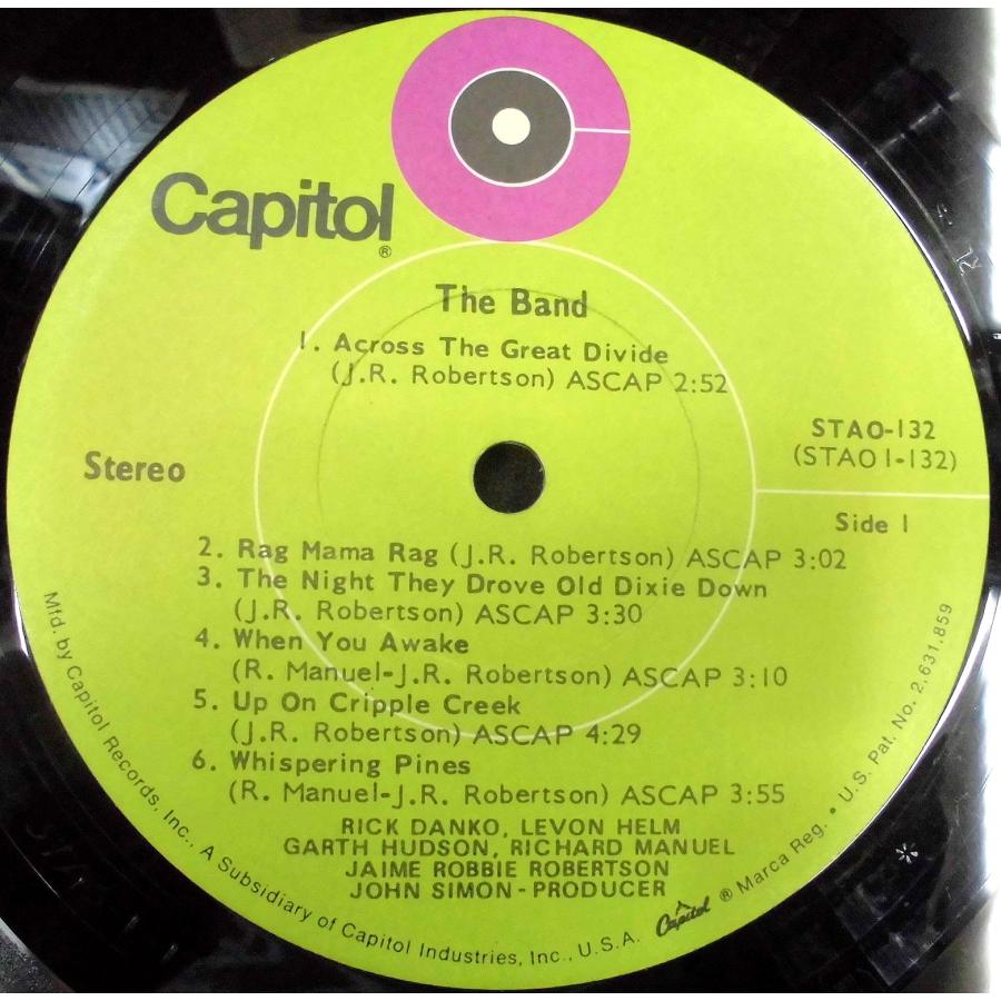 ●US-Capitol Recordsオリジナル””w/Green-Target Labels，RL-Cutting Copy!!”” The Band / Band_7