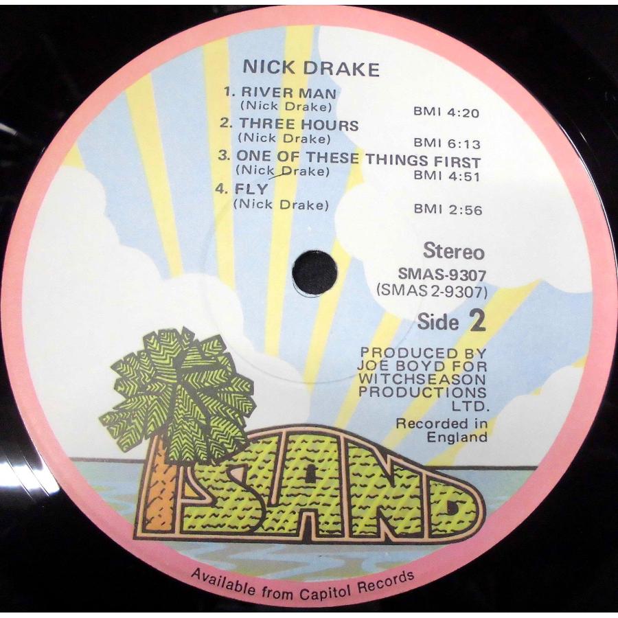 ●US-Island Recordsオリジナル””w/Pink rim，Winchester-Pressing，CS，EX-:EX-Copy””!! Nick Drake / Nick Drake_8