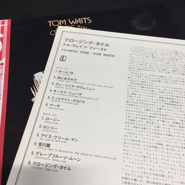 トム・ウェイツ / クロージング・タイム 国内盤 (帯付) : ディスク