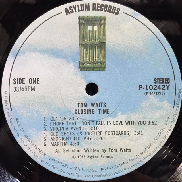 トム・ウェイツ / クロージング・タイム 国内盤 (帯付) : ディスク