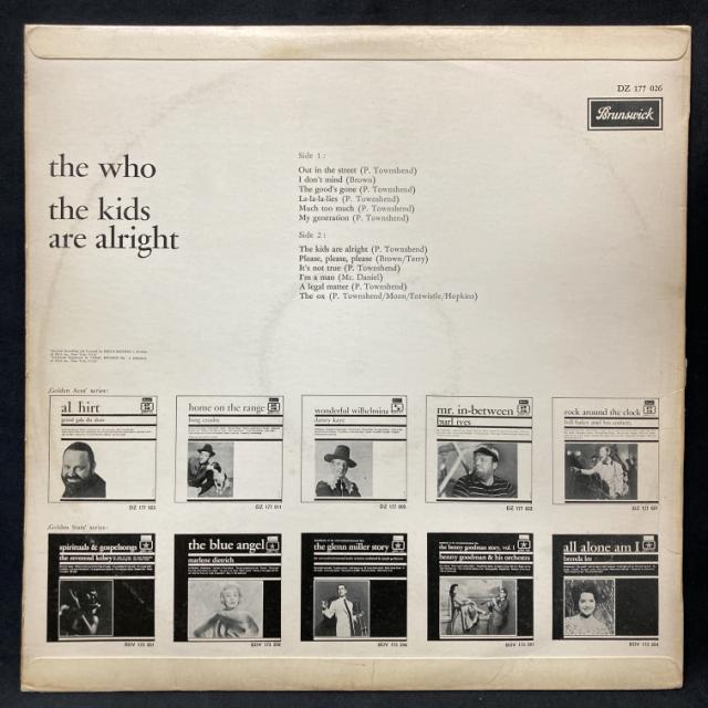 THE WHO / KIDS ARE ALRIGHT (オランダ盤) 【公式通販】
