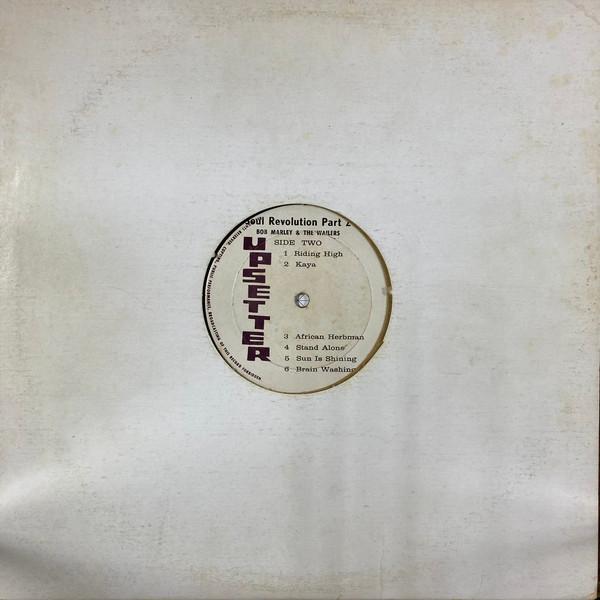 BOB MARLEY (& THE WAILERS) / SOUL REVOLUTION PART 2(DUB) (JAMAICA-ORIGINAL) BOB MARLEY THE WAILERS SOUL REVOLUTION PART DUB JAMAICA 商品説明 UPSETTER