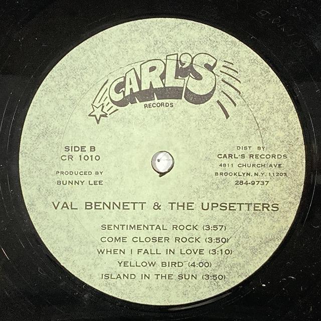 VAL BENNETT & THE UPSETTERS / VAL BENNETT & THE UPSETTERS (US-ORIGINAL) VAL BENNETT THE UPSETTERS US 商品説明