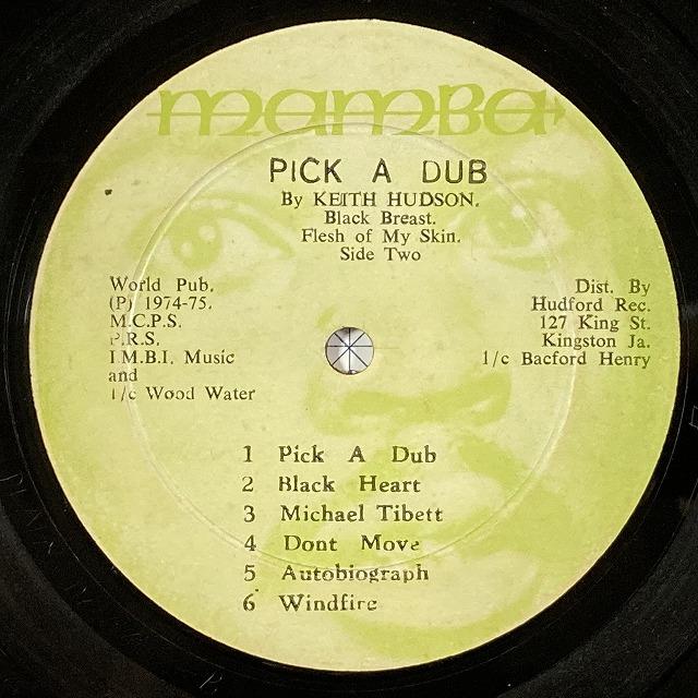 ✨美品✨ KEITH HUDSON / PICK A DUB (JAMAICA-ORIGINAL) 【OC1493260587】(52428円)