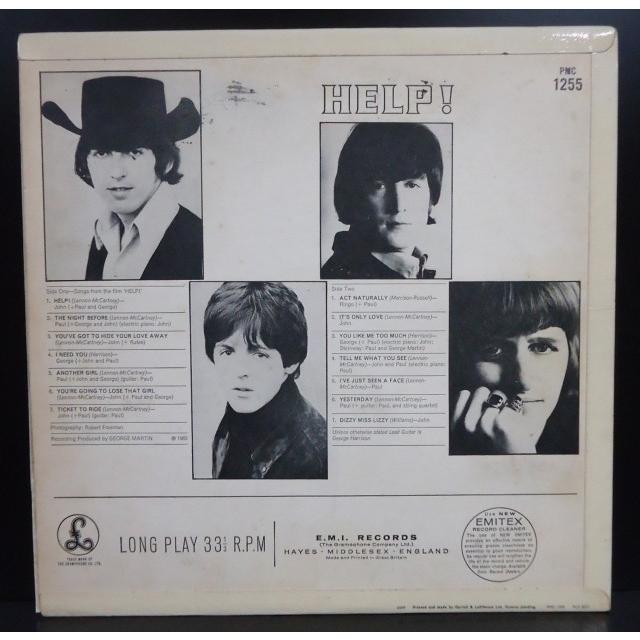 BEATLES / HELP!(UK-ORIGINAL/MONO/YELLOW×BLACK) (UK-ORIGINAL