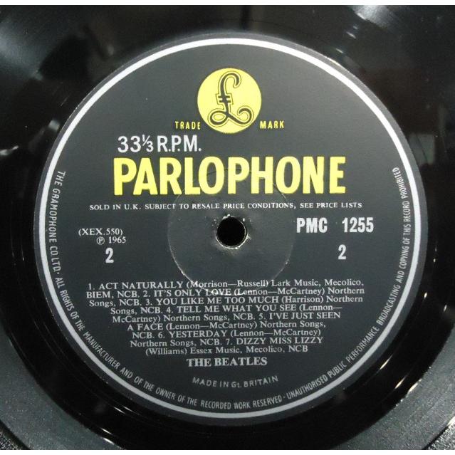 BEATLES / HELP!(UK-ORIGINAL/MONO/YELLOW×BLACK) (UK-ORIGINAL