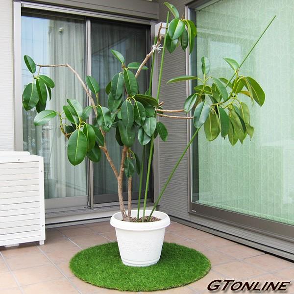 リアル人工芝 芝生マット 円形 直径1m（100cm）人やペットに無害な高