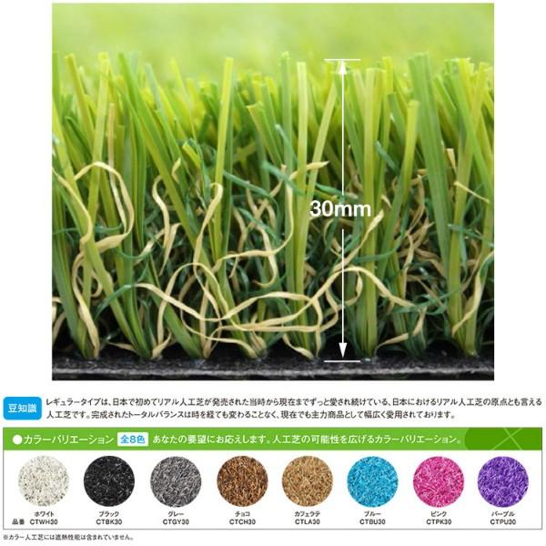 カラー人工芝 クローバーターフ カラータイプ ピンク 1m×10m 草丈30mm（プロ仕様・防炎試験適合）の画像