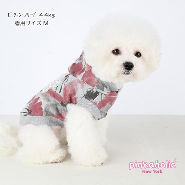 犬服 PINKAHOLIC New York ファンシーフラワー パーカー