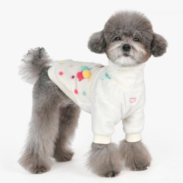 犬服 PINKAHOLIC NEW YORK リードフック付き フリースタートルネック