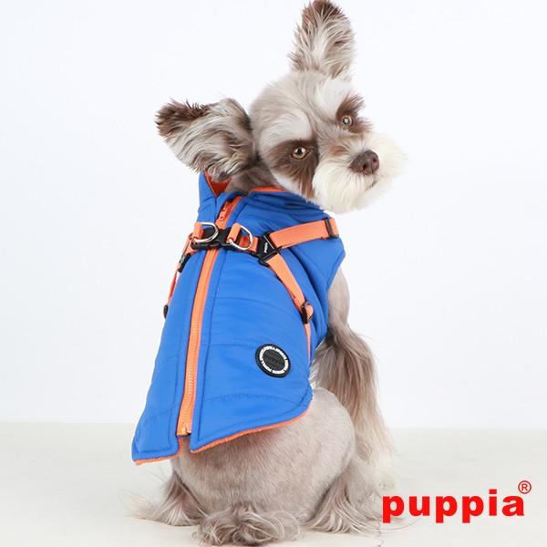 Puppia（パピア） 犬服 ハーネス一体型ジャンパー 裏地フリース 中綿