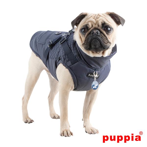 犬服 PUPPIA ハーネス一体型ジャケットコート 裏地フリース 中綿入り XLサイズ（中型犬用）秋冬服 柴犬 コーギー ビーグル パグ フレンチブル｜dism｜09