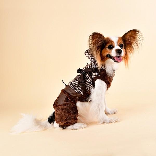 Puppia（パピア） 犬服 ハーネス一体型秋冬用ジャンプスーツ ベッカー