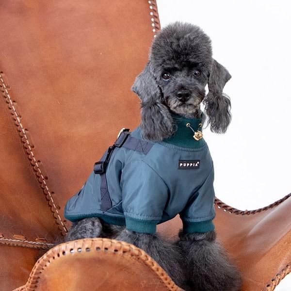 Puppia（パピア） 犬服 ハーネス一体型ジャンパー DOMINIC 裏地は厚手