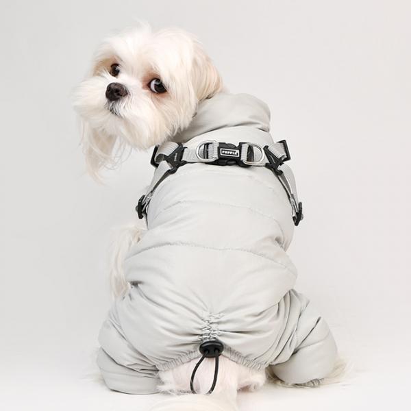 Puppia 犬服 PUPPIA ハーネス一体型コットンパディングジャンプスーツ