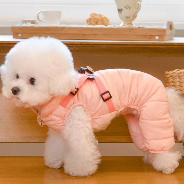 Puppia（パピア） 犬服 ハーネス一体型コットンパディングジャンプ 