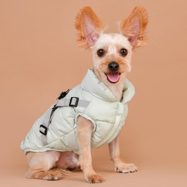 Puppia（パピア） 犬服 ハーネス一体型コットンパディングジャケット