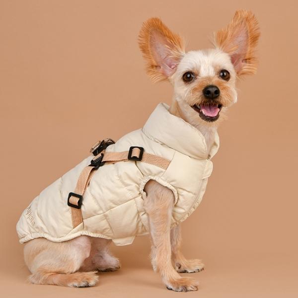 Puppia（パピア） 犬服 ハーネス一体型コットンパディングジャケット