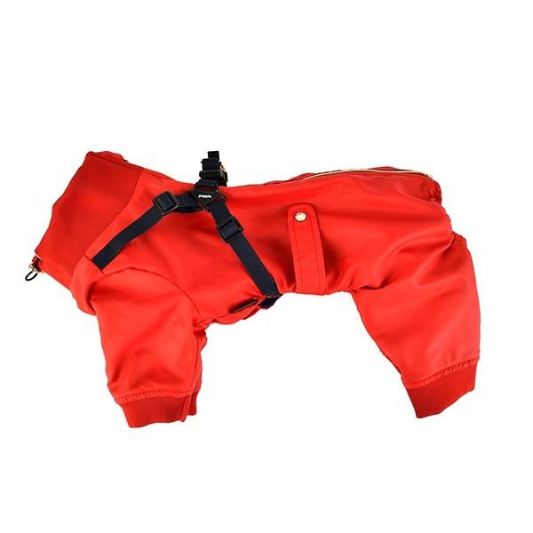 PUPPIA ハーネス一体型 背中開き 防寒 ジャンプスーツ 裏地フリースM 楽天市場】＼本日200円OFF／ 犬服 PUPPIA ハーネス一体型防寒
