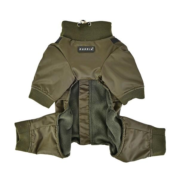 犬服 PUPPIA ハーネス一体型防寒ジャンプスーツ ガーネット 裏地フリース S M Lサイズ（小型犬用）メール便送料無料 秋冬服 チワワ トイプードル パグ ダックス | Puppia | 06
