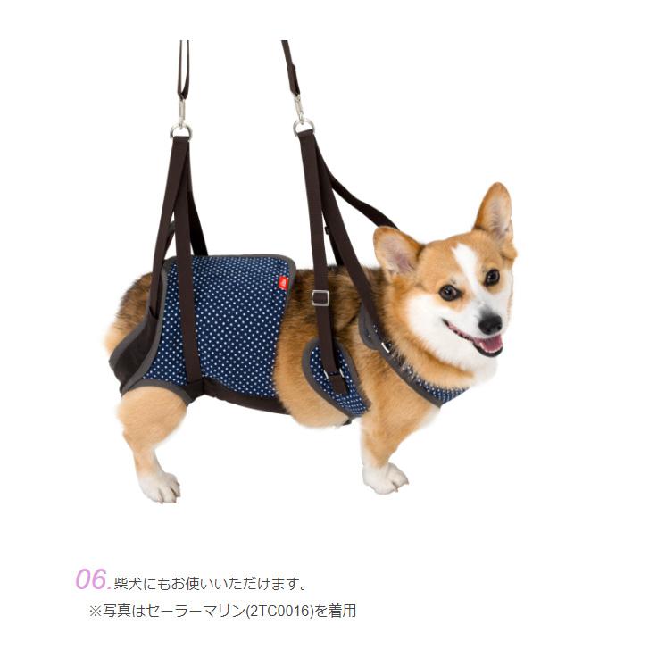 中型犬用 介護用ハーネス 歩行補助ハーネス ララウォーク パールドット