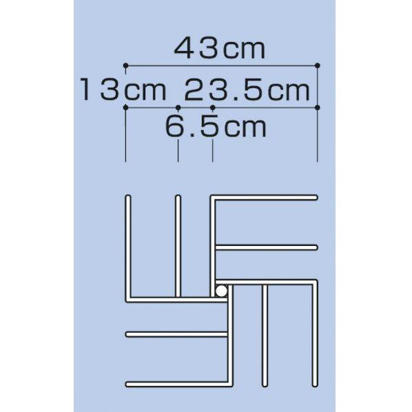 ハンガースタンド ラウンドハンガー 回転式 追加用フック/リング 回転什器 EX-312-7-2｜displan｜05