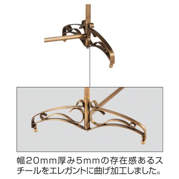 ハンガーラック 幅90cm アンティークゴールド 豪華装飾タイプ ハンガーラック 幅90cm アンティークゴールド 豪華装飾タイプ