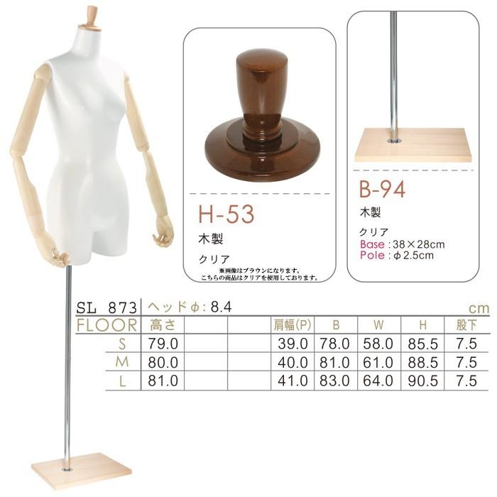 レディーストルソー　Mサイズ レディーストルソー マネキン ラッカーボディ 可動アーム付き