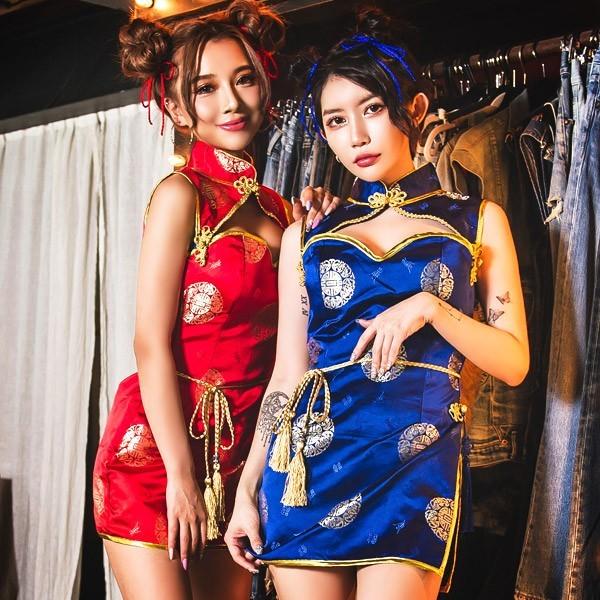 チャイナドレス コスプレ衣装 レディース Malymoon(マリームーン)ミニチャイナドレス/全2色 イベント コスチューム 仮装 ミニ ワンピース セクシー 可愛い | 