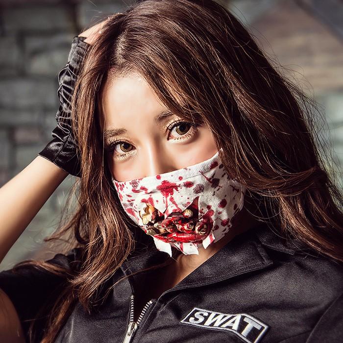 costume(コスチューム)マスク ゾンビ /1色 (ゆうパケット2)レディース 仮装 衣装 グループ 仮面 怖い イベントーグッズ  ペア イベント ホラー | 