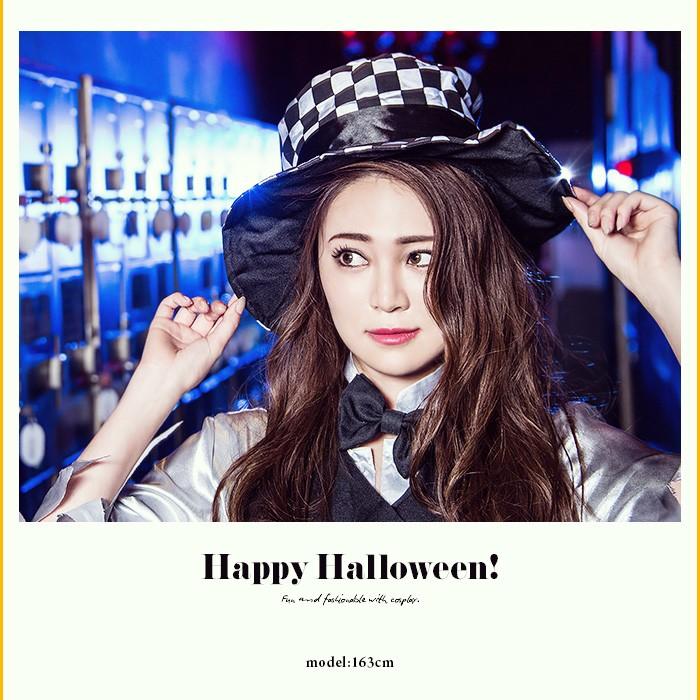 コスプレ　ゾンビ レディース  レディース costume(コスチューム)ドールゾンビ 5点セット(帽子、トップス、ベスト、スカート、蝶ネクタイ) イベント |  | 01