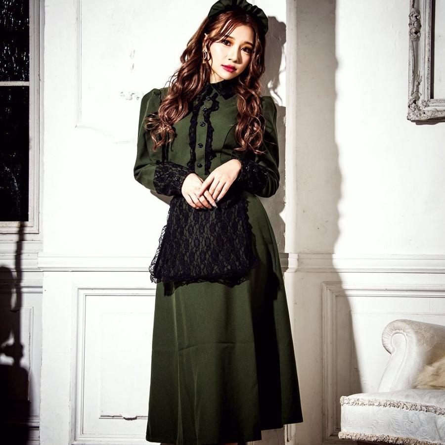 メイド イベント コスプレcostume(コスチューム)洋館メイド2点セット（ワンピース、カチューシャ） レディース セット  衣装 仮装 ペア 大人イベント | 