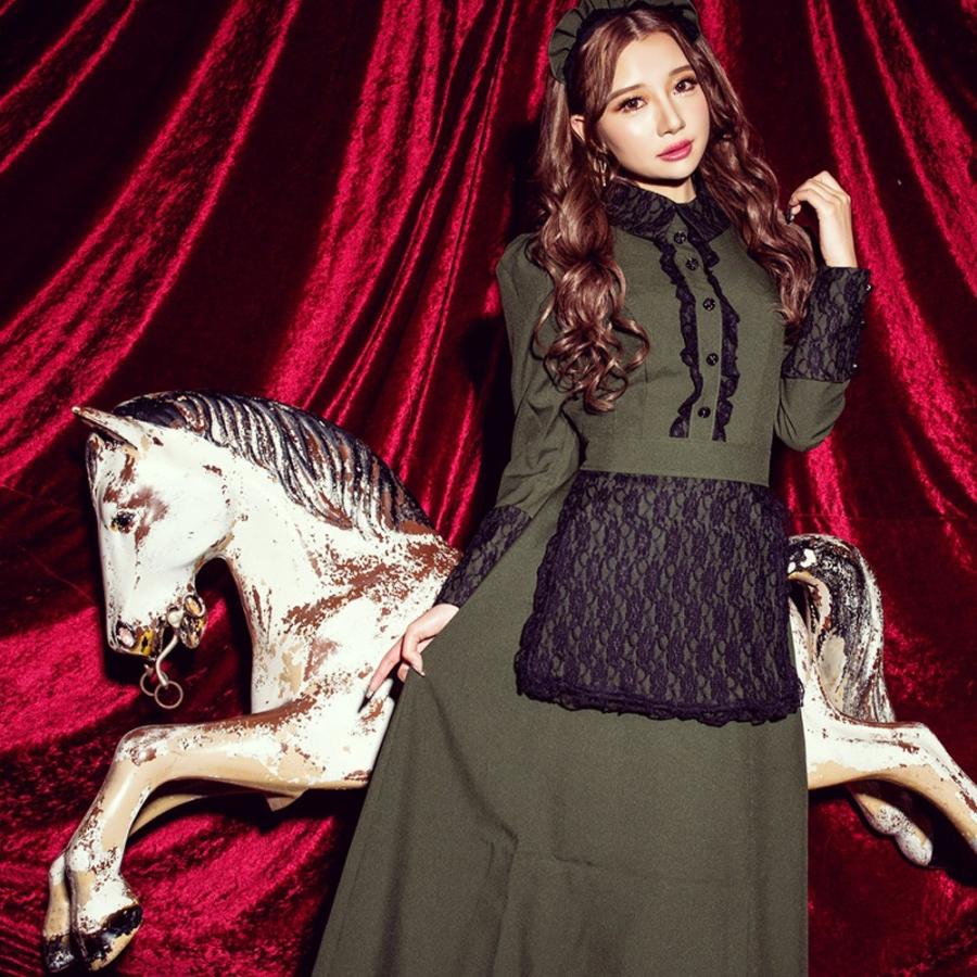 メイド イベント コスプレcostume(コスチューム)洋館メイド2点セット（ワンピース、カチューシャ） レディース セット  衣装 仮装 ペア 大人イベント |  | 03