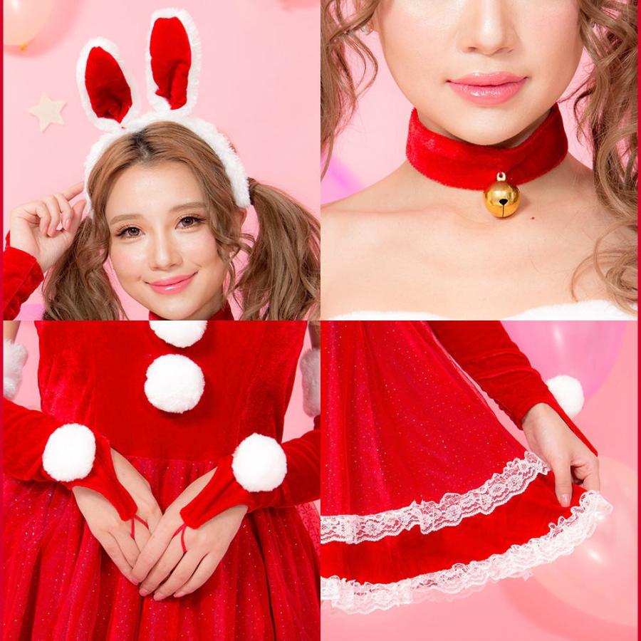 レディース サンタ costume(コスチューム)バニーサンタ  X'mas xmas ナチュラル 北欧 かわいい 可愛い レディース 個性派 即日発送 セクシー ベロア 高級 |  | 07