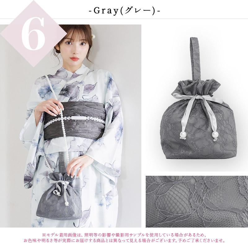 Ditaレディース浴衣セット(髪飾り、巾着バッグ付) Dita（ディータ） 巾着バッグ 袴 カジュアル 和装小物 成人式 卒業式