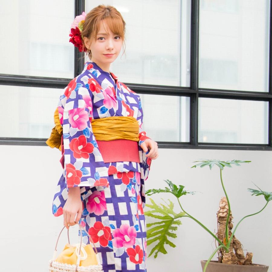 浴衣セット レディース 簡単（ゆかた・作り帯・下駄・着付け本