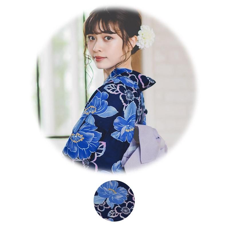 浴衣 2021 レディース セット 浴衣5点セット ゆかた 作り帯 下駄 着付本 藍紺 女性 ネイビー 青 蝶 桜 さくら 上品 簡単 安い Dl 2018kimuface24 浴衣 水着通販dita 通販 Yahoo ショッピング