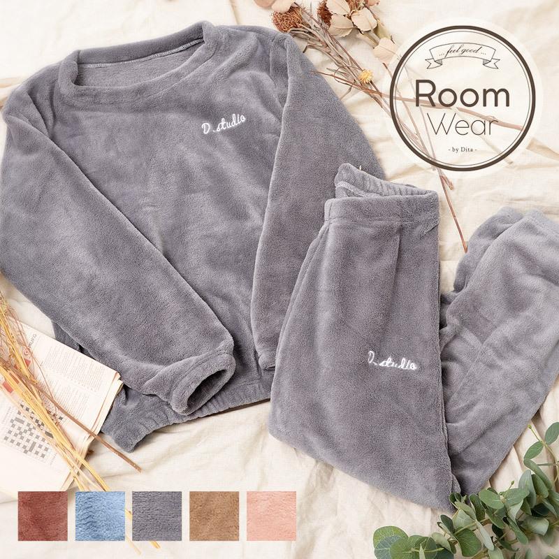 レディース パジャマ もこもこルームウェア上下セット 全5色 部屋着 ナイトウェア ルームウェア 可愛い シンプル 柔らかい 女子会 冬 プレゼント もこもこ Dl 217 浴衣 水着通販dita 通販 Yahoo ショッピング
